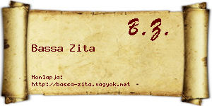 Bassa Zita névjegykártya